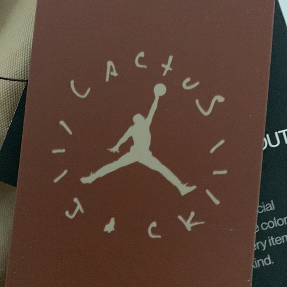 NWT tall Jordan Collab Travis Scott Carpenters khaki canvas pants XLT joggers - Picture 14 of 16